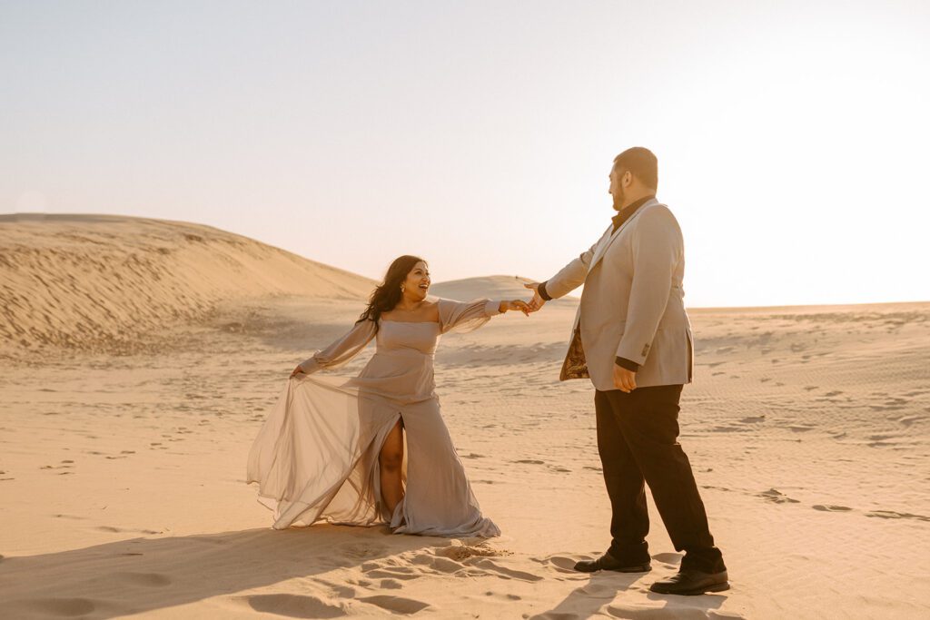 head to the sand dunes for a unique thing to do on your elopement day