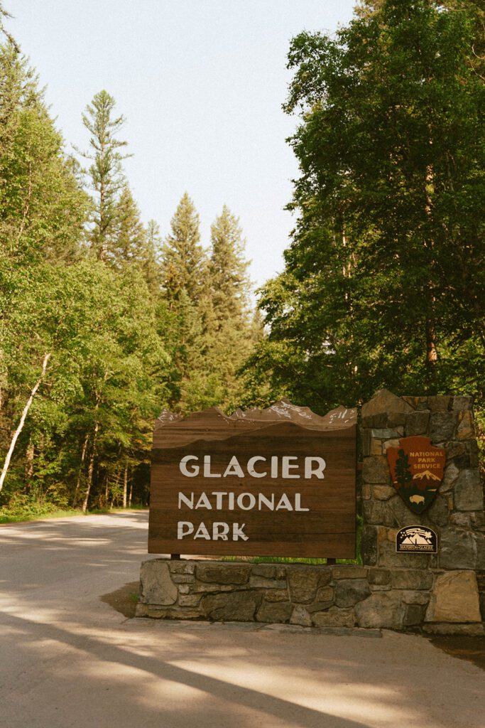 glacier national park elopement